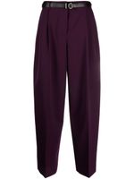 Jil Sander pantalon en laine à coupe droite - Violet - thumbnail