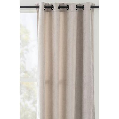 1+1 Gratis Leen Bakker - Gordijn Indy - Zand - 140x280 Cm (1 Stuk) - Polyester - Beige