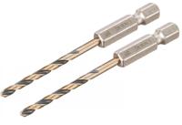 Imp Dewalt accessoires dt20602-qz | metaalboor | 3 mm | act black & gold | hex | 2 stuks - dt20602-qz