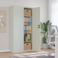 Archiefkast 90x40x180 cm staal lichtgrijs