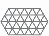 Zone Denmark - siliconen onderzetter Triangle - grijs - 24 x 14 cm - thumbnail