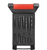 Wiha schroevenuitdraaierset (zeskant 17-delig met spiraalboren incl. box)