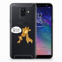 Samsung Galaxy A6 (2018) Telefoonhoesje met Naam Giraffe Samsung Galaxy A6 (2018) Telefoonhoesje met Naam Giraffe