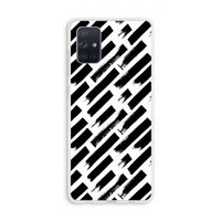 Zwarte vegen: Galaxy A71 Transparant Hoesje
