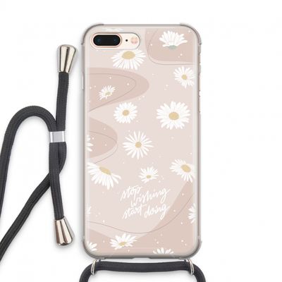 Daydreaming becomes reality: iPhone 8 Plus Transparant Hoesje met koord