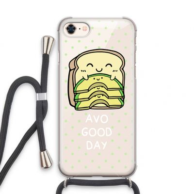Avo Good Day: iPhone 8 Transparant Hoesje met koord