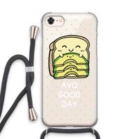 Avo Good Day: iPhone 8 Transparant Hoesje met koord