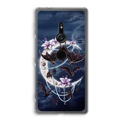 Vleermuizen Maan: Sony Xperia XZ2 Transparant Hoesje