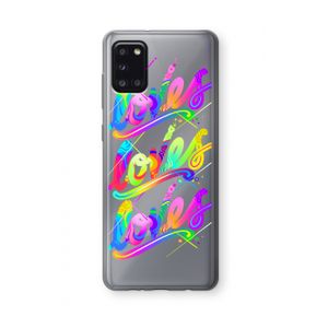 Loves: Samsung Galaxy A31 Transparant Hoesje
