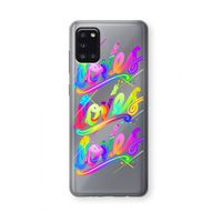 Loves: Samsung Galaxy A31 Transparant Hoesje Loves: Samsung Galaxy A31 Transparant Hoesje