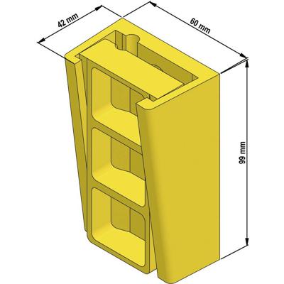 LAPP FLACHKABELKEILKLEMME FKK 08 Kabelhouder voor platte kabels 52026051 1 stuk(s)