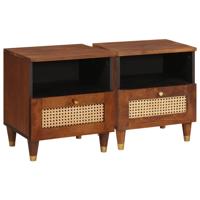 Nachtkastjes met lade 2 pcs 40 x 33 x 46 cm