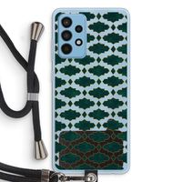 Moroccan tiles: Samsung Galaxy A52 Transparant Hoesje met koord