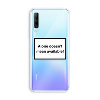 Alone: Huawei P Smart Pro Transparant Hoesje