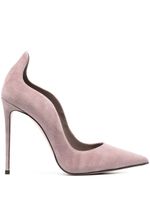 Le Silla escarpins Ivy 125 mm en daim - Rose - thumbnail