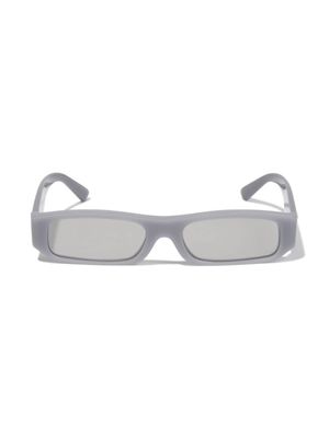 Dolce & Gabbana Kids lunettes de soleil à monture rectangulaire - Gris