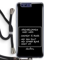 Mijn Motto's: Honor 9 Transparant Hoesje met koord