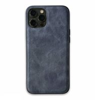 iPhone XS Max hoesje - Backcover - Kunstleer - TPU - Blauw