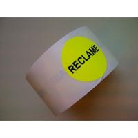Etiket fluor geel 35mm Reclame 500rol