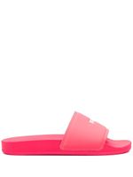 MSGM claquettes à logo imprimé - Rose