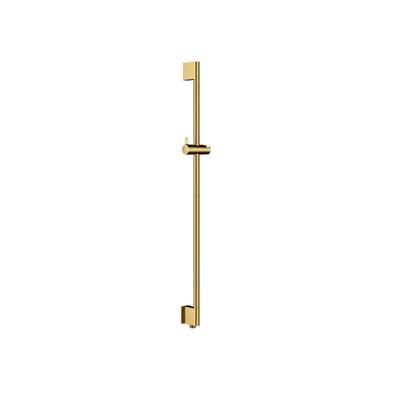 Hotbath Glijstang - 90cm - geïntegreerde waterinlaat - rond - PVD - Geborsteld Messing M305BBP