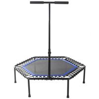 Gorilla Sports Fitness Trampoline - Blauw - ø 100 cm - Met verstelbaar handvat - thumbnail