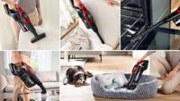 Bosch BCS1041PET steelstofzuiger & elektrische bezem Batterij/Accu Droog HEPA Zakloos 0,4 l 23,5 W Zwart, Rood 4 Ah