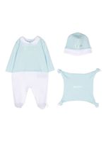 Balmain Kids trousseau de naissance à logo imprimé - Bleu - thumbnail