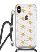 Bacon to my eggs #1: iPhone X Transparant Hoesje met koord