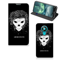 Mobiel BookCase Nokia 3.4 Skull Hair