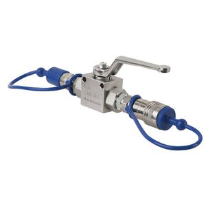 Showtec CO2 3/8 Q-Lock doorvoerkraan
