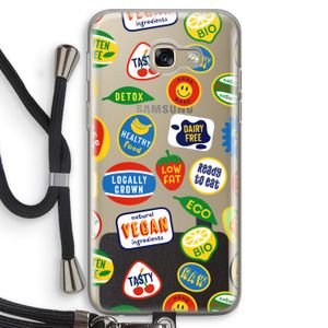 Fruitsticker: Samsung Galaxy A5 (2017) Transparant Hoesje met koord
