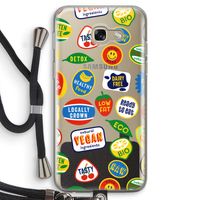 Fruitsticker: Samsung Galaxy A5 (2017) Transparant Hoesje met koord