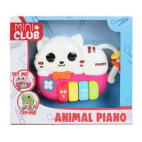 Mini Club dierenpiano poes met licht en geluid, 15cm