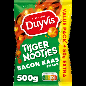 Duyvis Tijgernootjes Bacon Kaas Pinda Noten 500 gr bij Jumbo