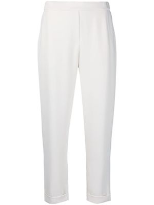 P.A.R.O.S.H. pantalon à longueur crop - Blanc
