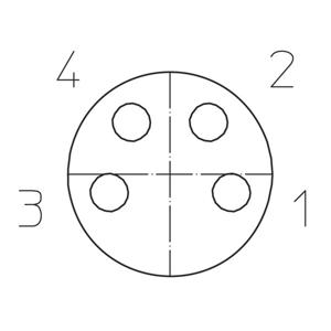 Lutronic 1028 Sensor/actuator connector, geassembleerd M8 Aantal polen (sensoren): 4 Koppeling, recht 2.00 m 1 stuk(s)