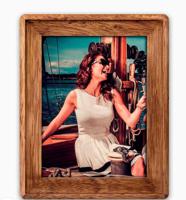 Fotolijst hout bruin geschikt voor een foto van 13 x 18 cm - Fotolijsten
