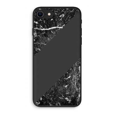 Zwart marmer: iPhone SE 2020 Biologisch afbreekbaar hoesje
