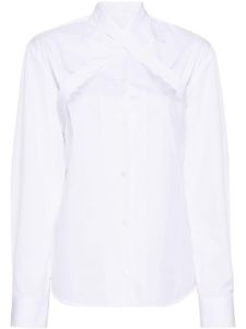 Off-White chemise en popeline de coton - Blanc