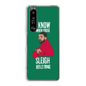 Sleigh Bells Ring: Sony Xperia 1 III Transparant Hoesje