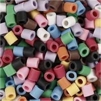 NABBI Biobeads van , afm 5x5 mm, gatgrootte 2.5 mm, medium, diverse kleuren, 1000 stuk/ 1 doos