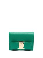 Ferragamo portefeuille en cuir à détail de nœud - Vert