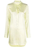 Alexander Wang robe-chemise à ornements en cristal - Vert - thumbnail