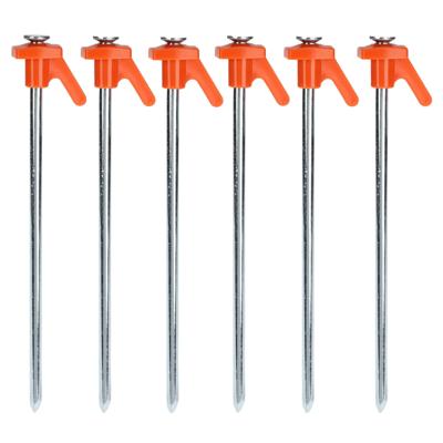 Redcliffs tentharingen - Rotspennen - 12x - zilver - metaal - 21 cm - voor harde ondergrond