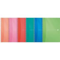 Oxford Office My Colours spiraalschrift, 180 bladzijden, ft A4, geruit 5 mm, geassorteerde kleuren