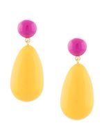 Eshvi boucles d'oreilles pendantes - Jaune