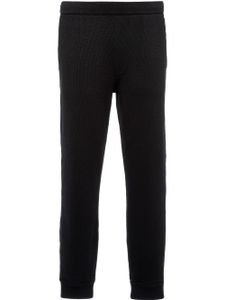 Prada pantalon de jogging à plaque logo - Noir