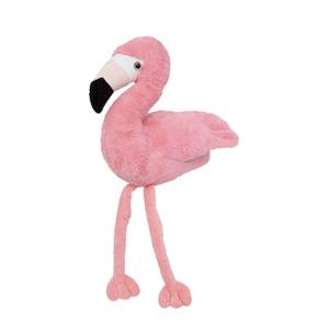 Atmosphera Knuffeldier Flamingo - pluche stof - knuffels - roze - 25cm