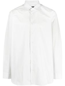 Raf Simons chemise boutonnée à slogan imprimé - Gris